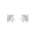 96933 xuping wholesale high quality fashion 18k gold color synthetic zircon ladies stud earrings